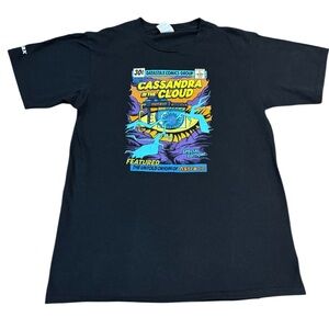 Vintage Cassandra In The Cloud Black Graphic T Shirt